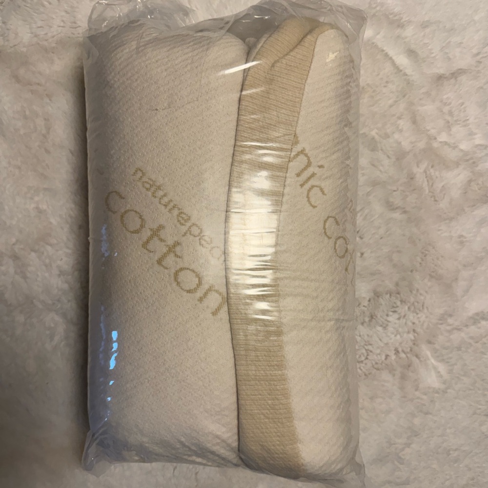 Adjustable Queen Latex Organic Cotton Pillow - Soft